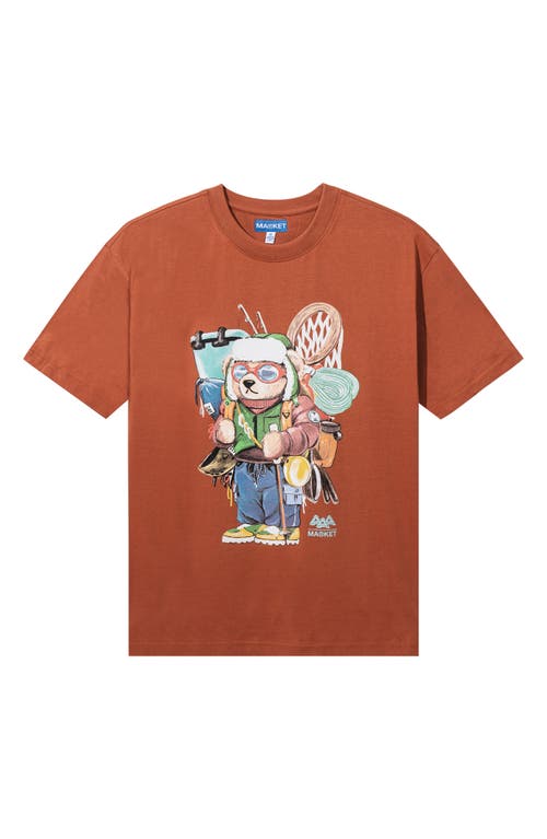 MARKET Ultralight Bear Graphic T-Shirt Rust at Nordstrom,