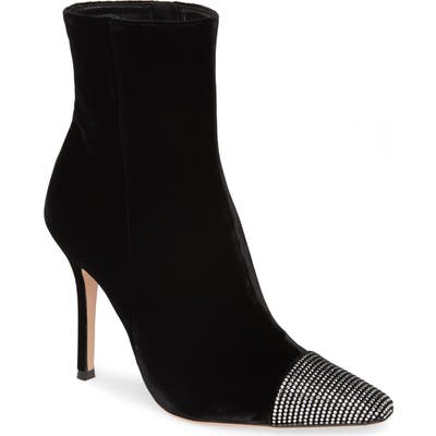 Gianvito Rossi Crystal Embellished Bootie - Black