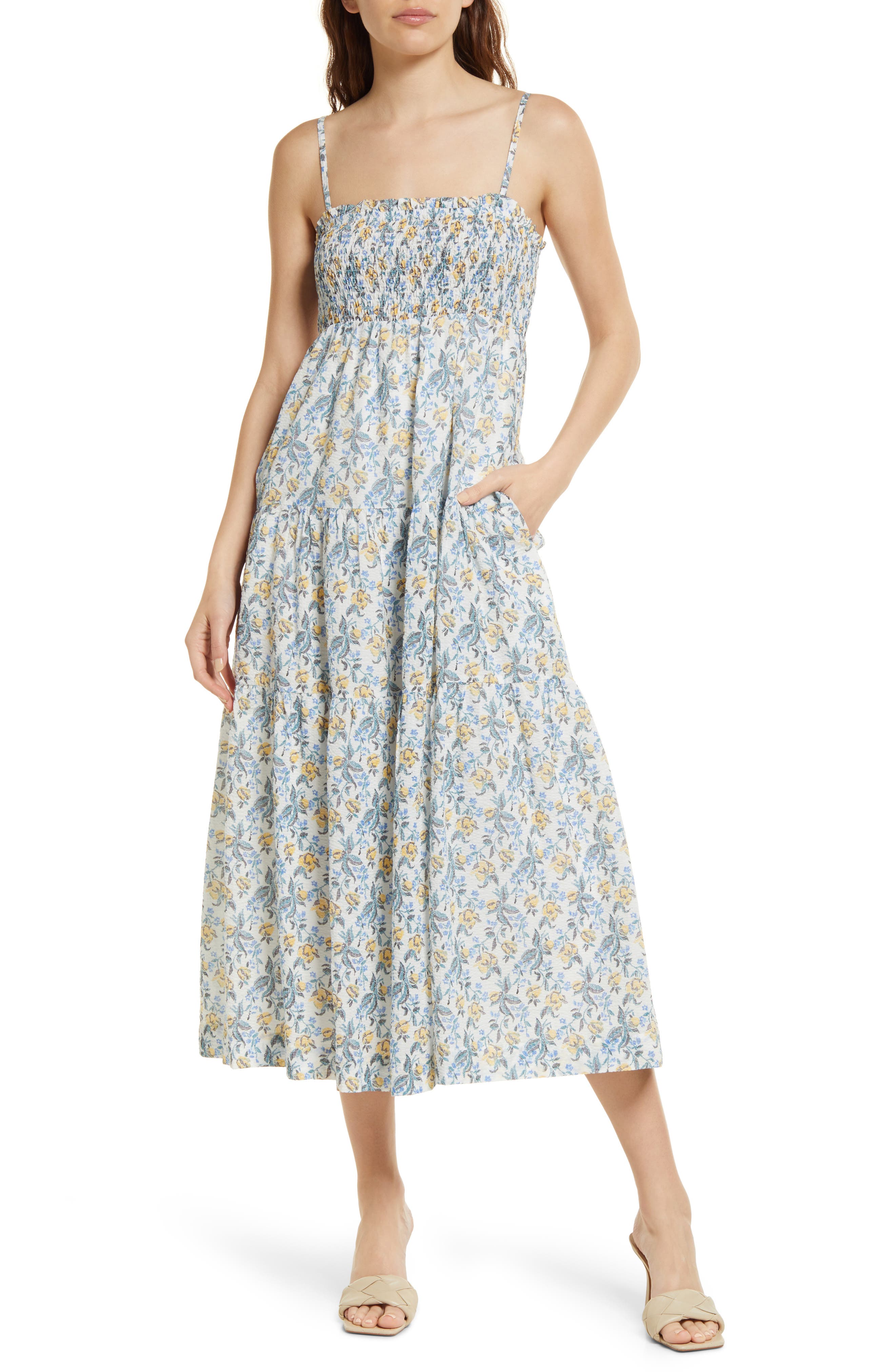 floral cotton sundress