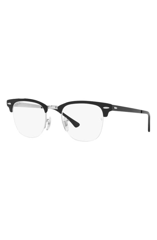 Shop Ray Ban 50mm Optical Glasses In Blacksilver