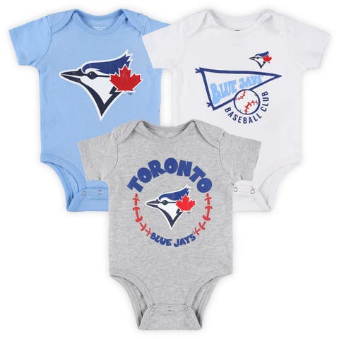 Infant Navy/White/Heather Gray St. Louis Cardinals Biggest Little Fan 3-Pack Bodysuit Set