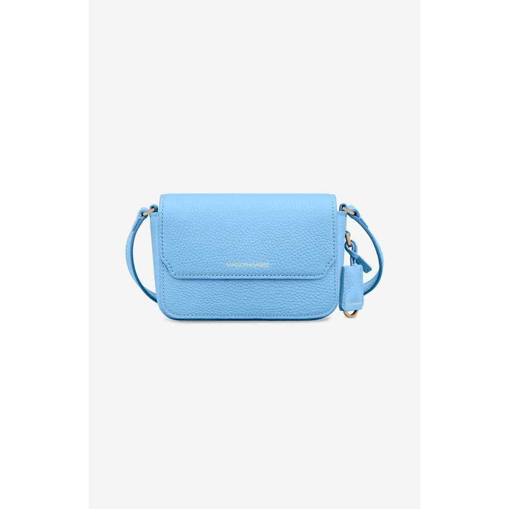 Maison De Sabre Maison De Sabré Micro Leather Flap Bag In Blue