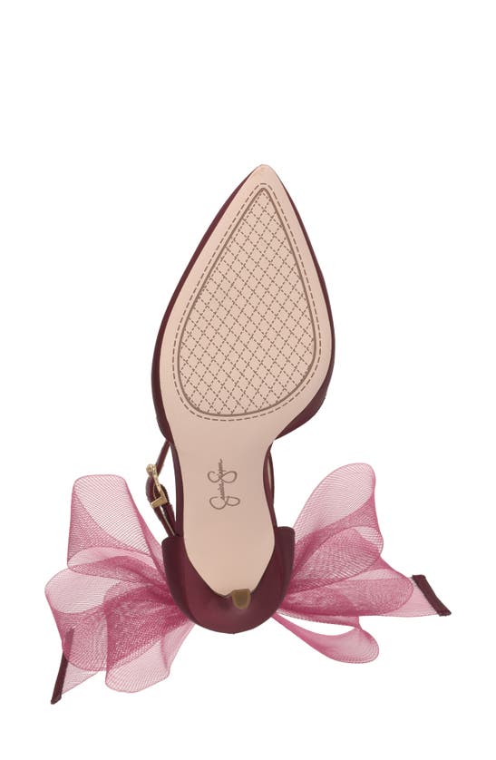 Jessica Simpson Phindies Ankle Strap Pointed Toe Pump In Berrilicious