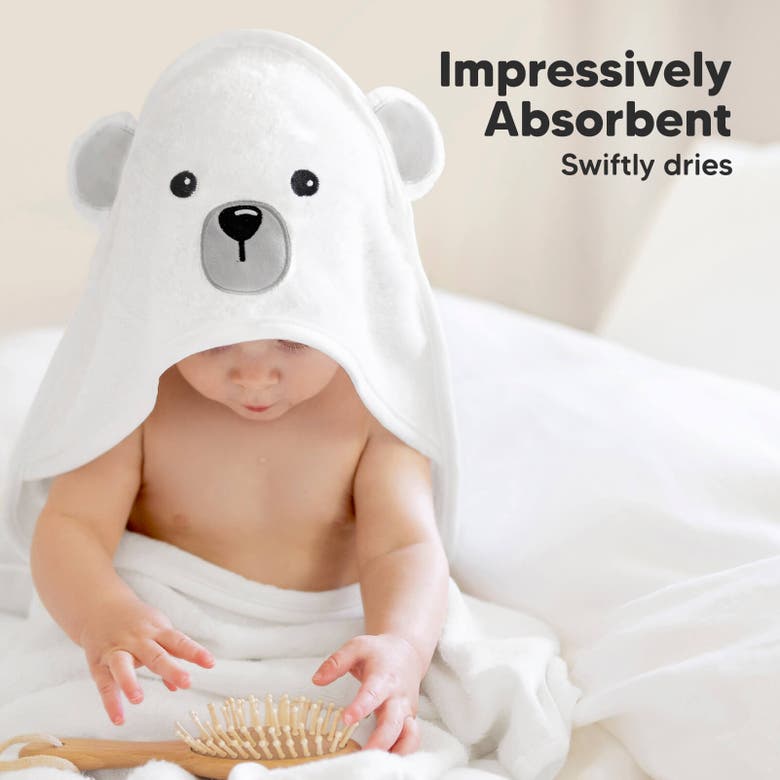 Shop Keababies Cuddle Baby Hooded Towel In Polar