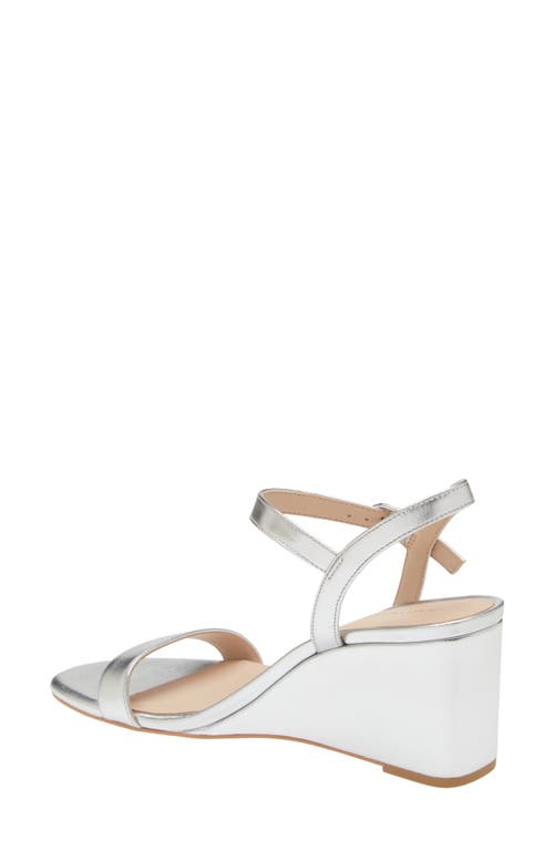 Stuart Weitzman Dancer Wedge Sandal In Silver