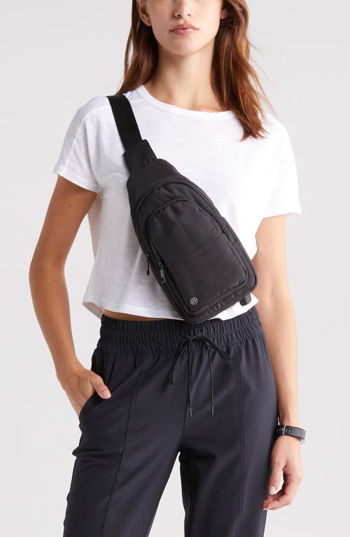 Shop Zella Small Sling Bag In Black