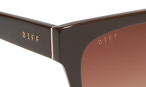 Shop Diff Ariana Ii 54mm Gradient Square Sunglasses In Truffle/brown Gradient