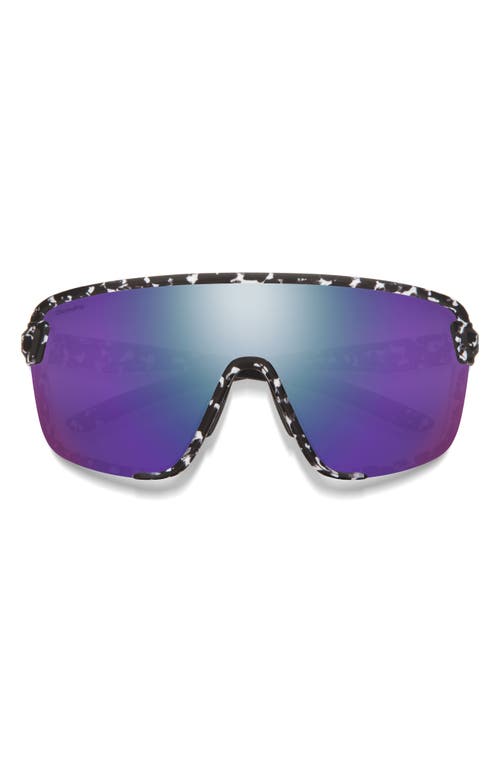 Bobcat 135mm ChromaPop Shield Sunglasses in Matte Black Marble /Violet