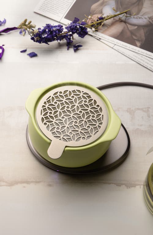 Ohom Jun Self-heating Diffuser Set In Verde Green