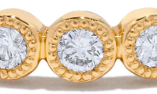 H.j. Namdar Bezel Diamond Stacking Ring In Yellow Gold