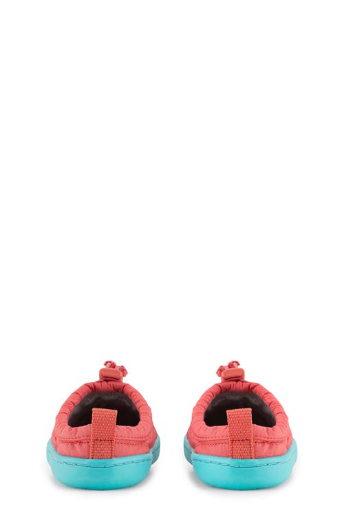 Hopfrög Kids Hoppuff Quilted Slipper In Dynamic Pink