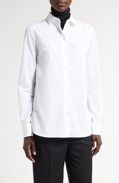 Shop The Row Metis Cotton Button-up Shirt In White