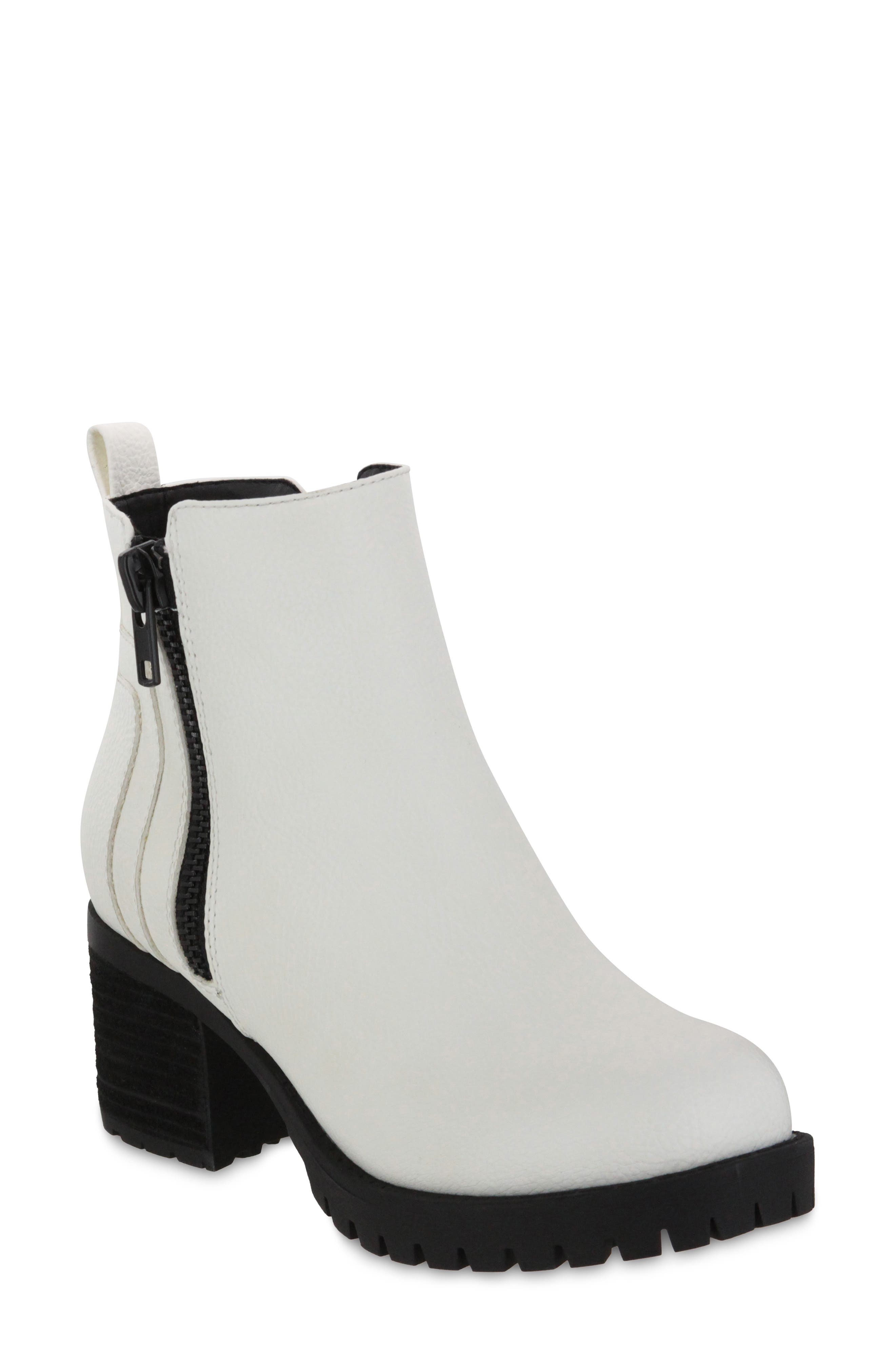 black and white bootie
