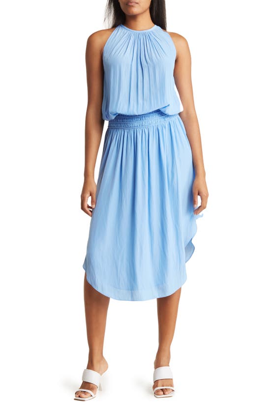 Shop Ramy Brook Audrey Blouson Dress In Ocean