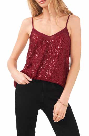1.STATE Plus Sheer Inset Camisole Top