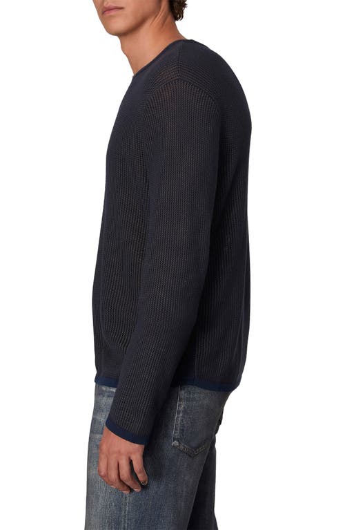 Shop Rag & Bone Harvey Crewneck Cotton Sweater In Salute