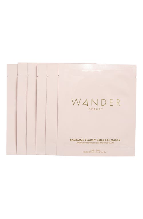 Wander Beauty Baggage Claim Rose Gold Eye Masks In Rose Gold