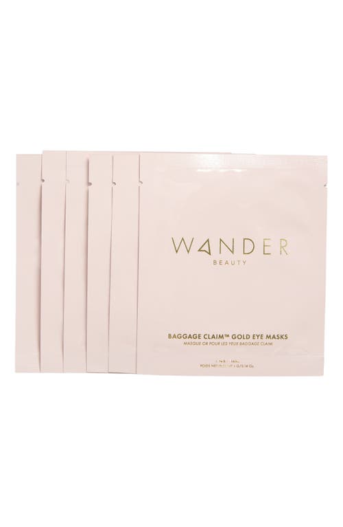 Wander Beauty Baggage Claim Rose Gold Eye Masks at Nordstrom