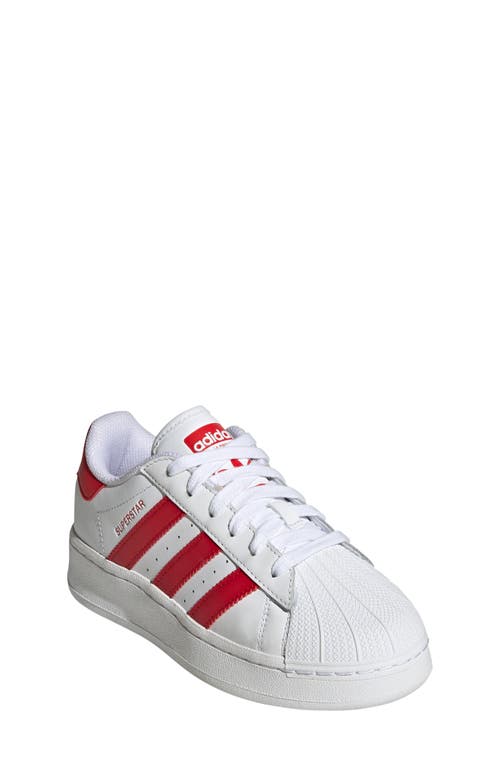 adidas Kids' Superstar XLG Sneaker in White/Better Scarlet/White at Nordstrom, Size 6.5 M