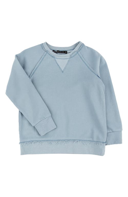 Miki Miette Kids' Iggy Crewneck Sweatshirt in Lagoon 