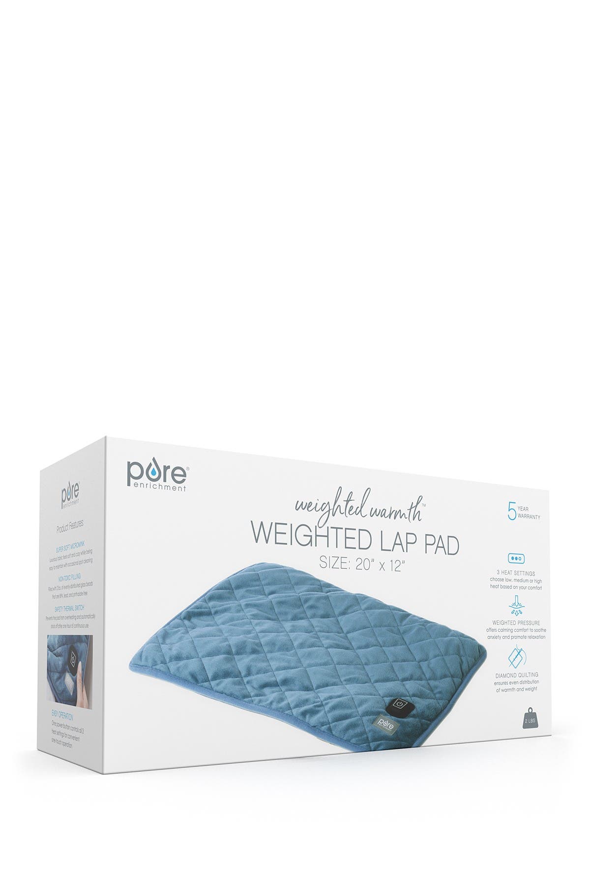 Pure Enrichment Weighted Warmth Lap Pad In Navy