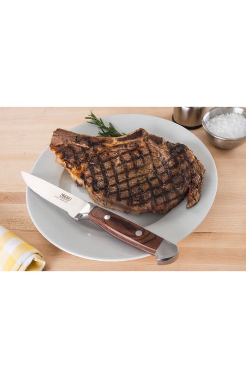 Shop Viking Steakhouse 6-piece Pakka Wood Steak Knife Set In Red