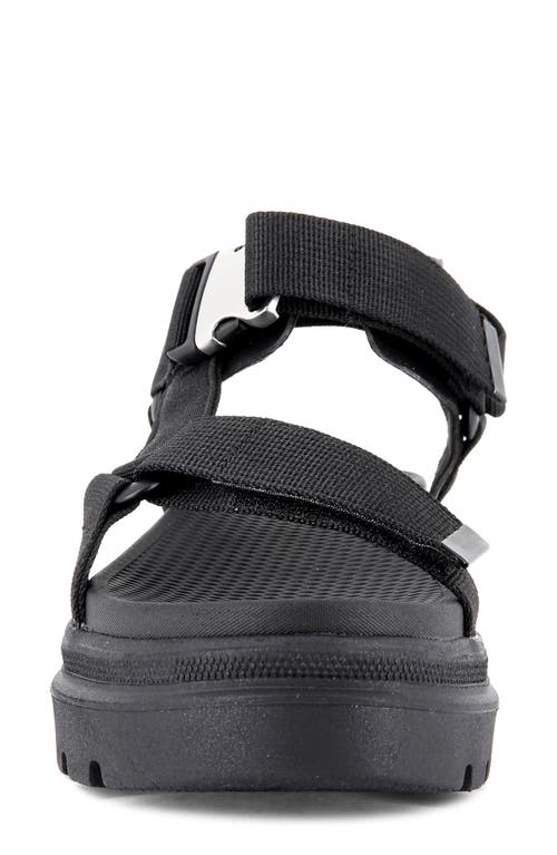 Palladium Pallacruise Platform Sandal In Black/black