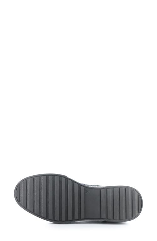 Bos. & Co. Lona Glitter Platform Sneaker In Black/espacio