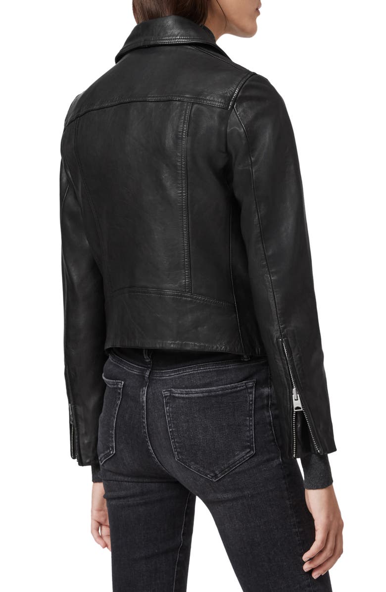AllSaints Dalby Leather Biker Jacket | Nordstrom
