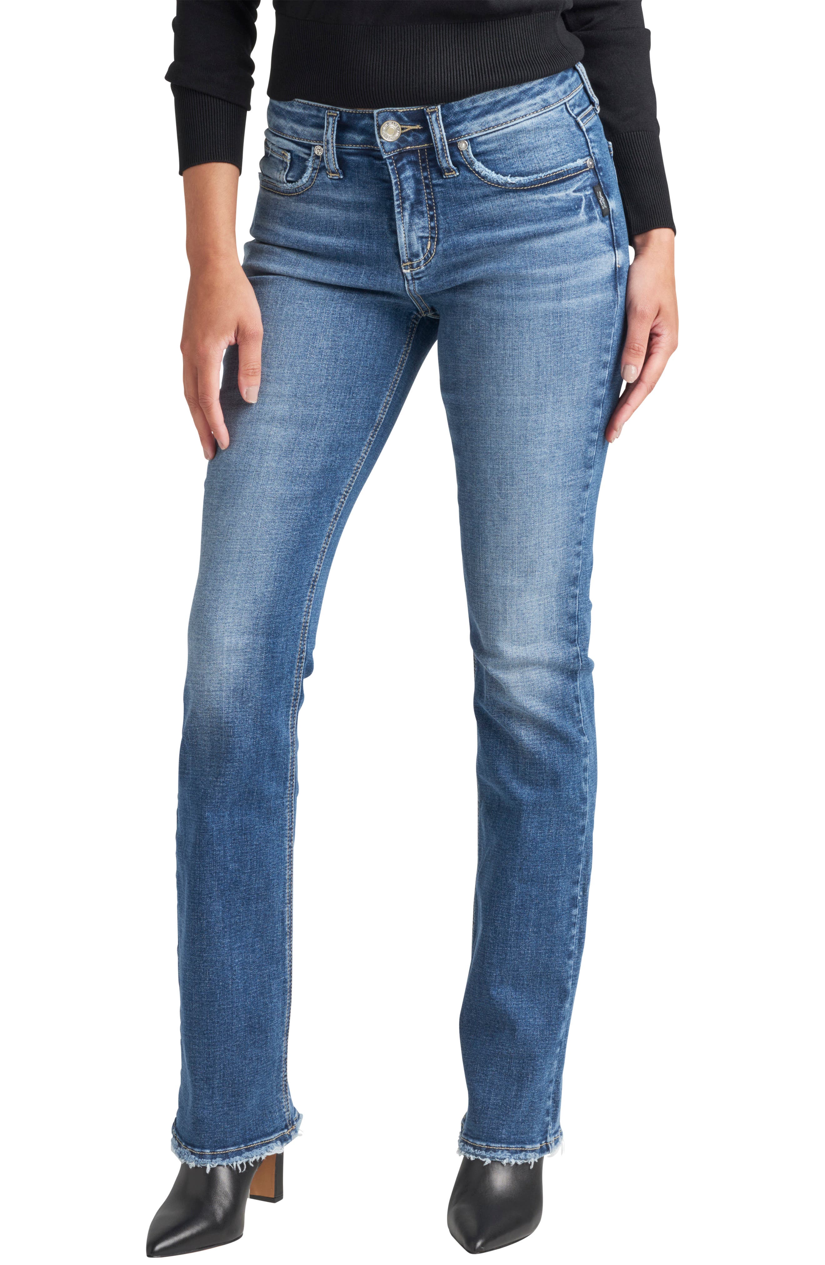Silver Jeans Co. Suki Slim Fit Bootcut Jeans in Indigo