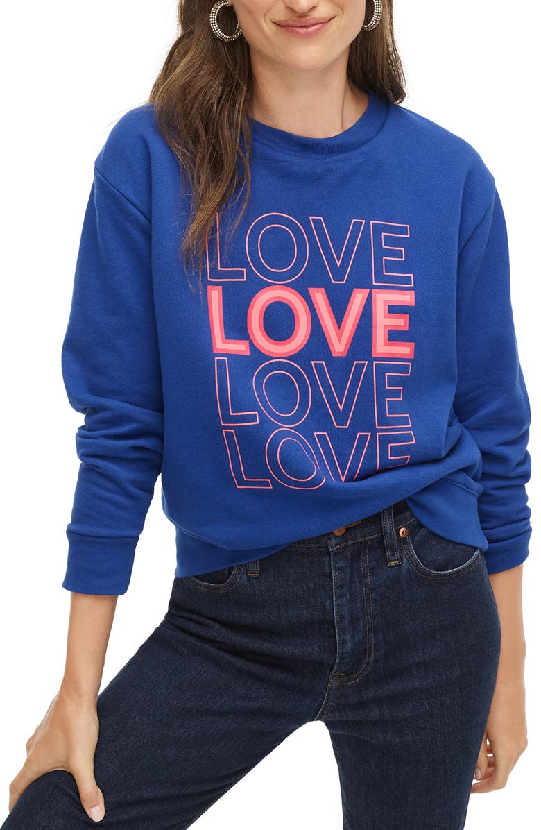 J.Crew LOVE Sweatshirt (Regular & Plus Size) Nordstrom