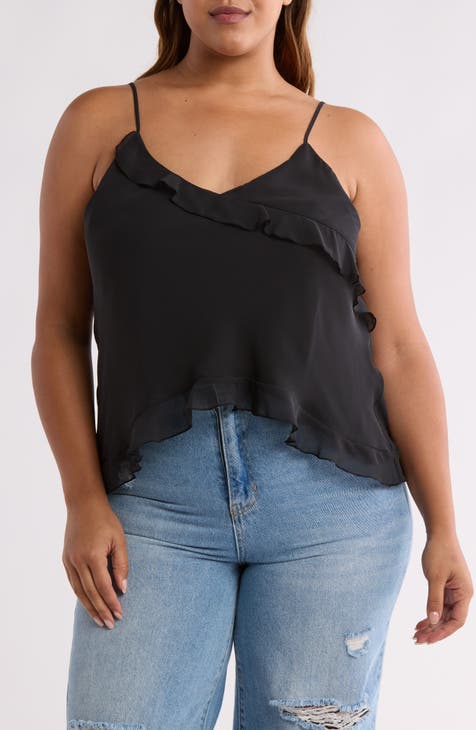 Cascading Chiffon Camisole (Plus)