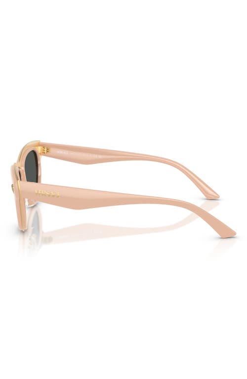Versace 52mm Cat Eye Sunglasses In Beige