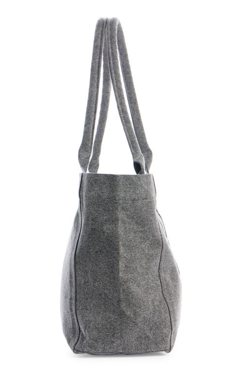 Shop Isabel Marant Yenky Zipped Embroidered Logo Canvas Tote In Grey