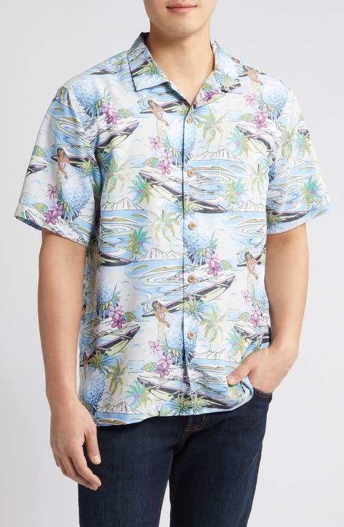 Tommy Bahama Coconut Point Piña Oasis IslandZone Camp Shirt Island Bouquet at Nordstrom,