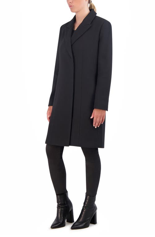 Cole Haan Signature Wool Blend Coat In Black