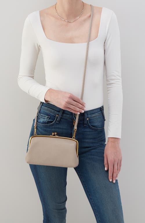 Shop Hobo Cora Leather Frame Crossbody Bag In Taupe