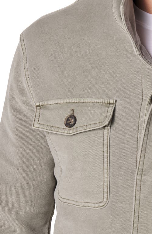 The Normal Brand Comfort Terry Cloth Chore Coat In Moss
