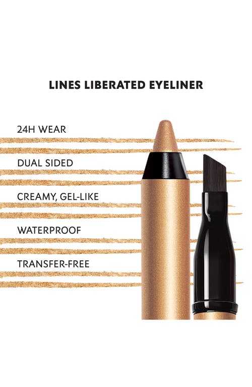 Shop Saint Laurent Yves  Lines Liberated 24hr Waterproof Eyeliner In 06 Gold