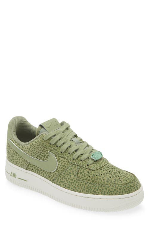 Shop Nike Air Force 1 Low Safari Basketball Sneaker In Sesame/oil Green/light Bone