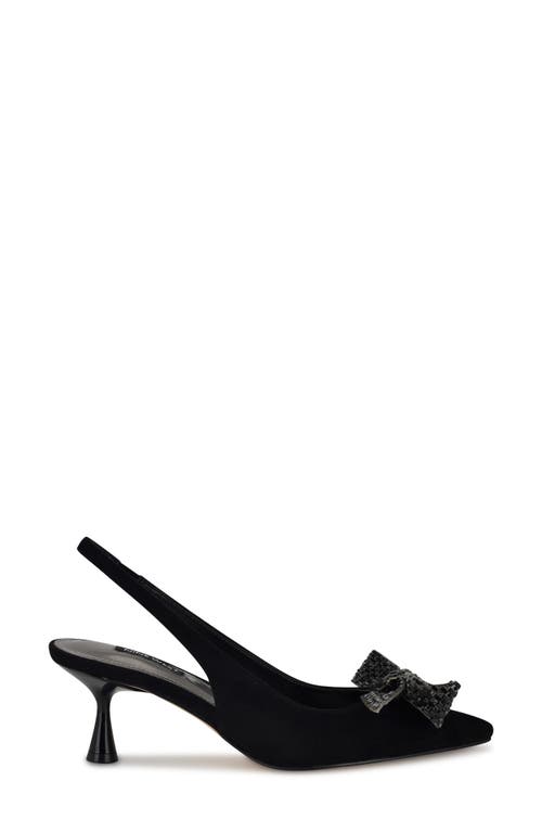 Shop Nine West Rills Pointed Toe Slingback Pump In Black