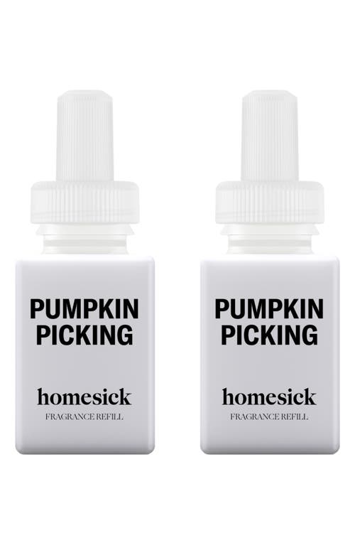 PURA x Homesick 2-Pack Diffuser Fragrance Refills in Pumpkin Picking at Nordstrom