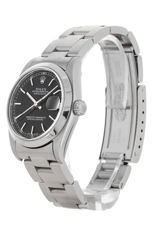 Shop Watchfinder & Co. Rolex  Datejust Oyster Perpetual Bracelet Watch, 31mm In Black