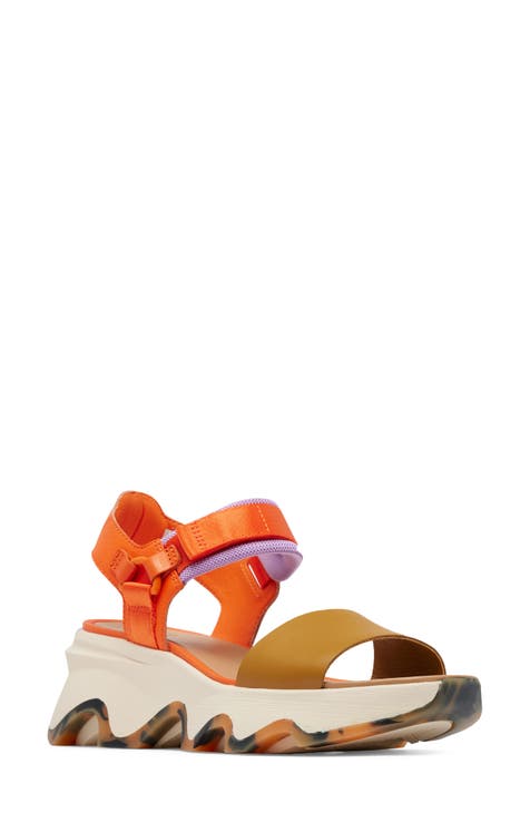 Sorel orange cheap strappy sport sandals