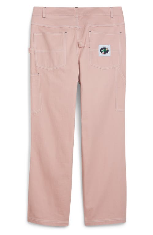 Shop Puma X Noah Cotton Painter Pants In Future Pink