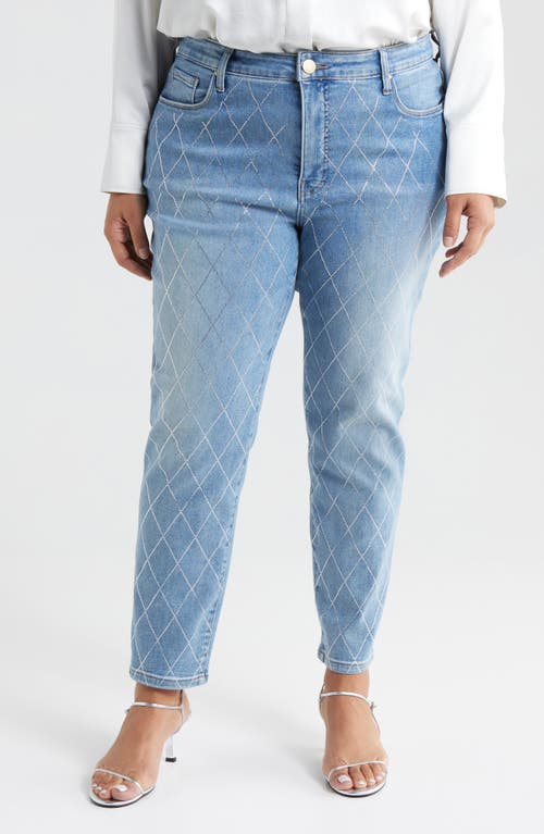 Kut From The Kloth Reese Diamond High Waist Ankle Slim Straight Leg Jeans In Gifted