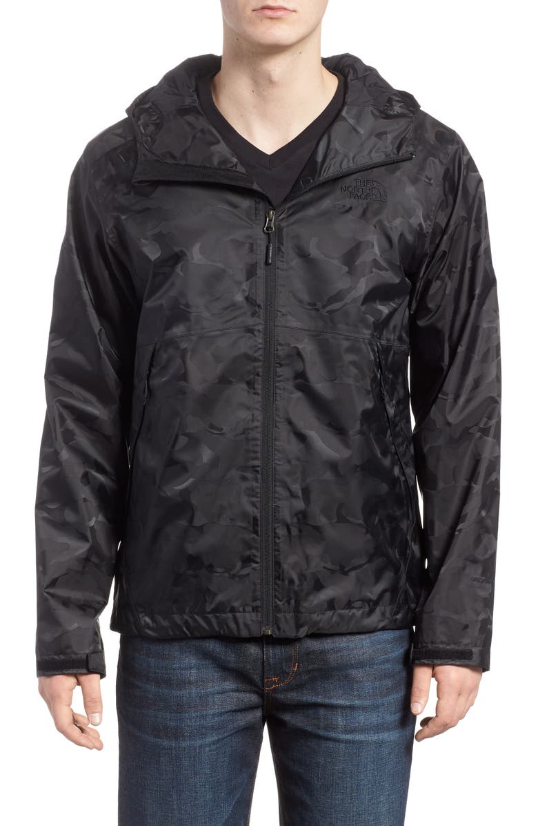THE NORTH FACE Millerton Hooded Waterproof Jacket, Main, color, 001