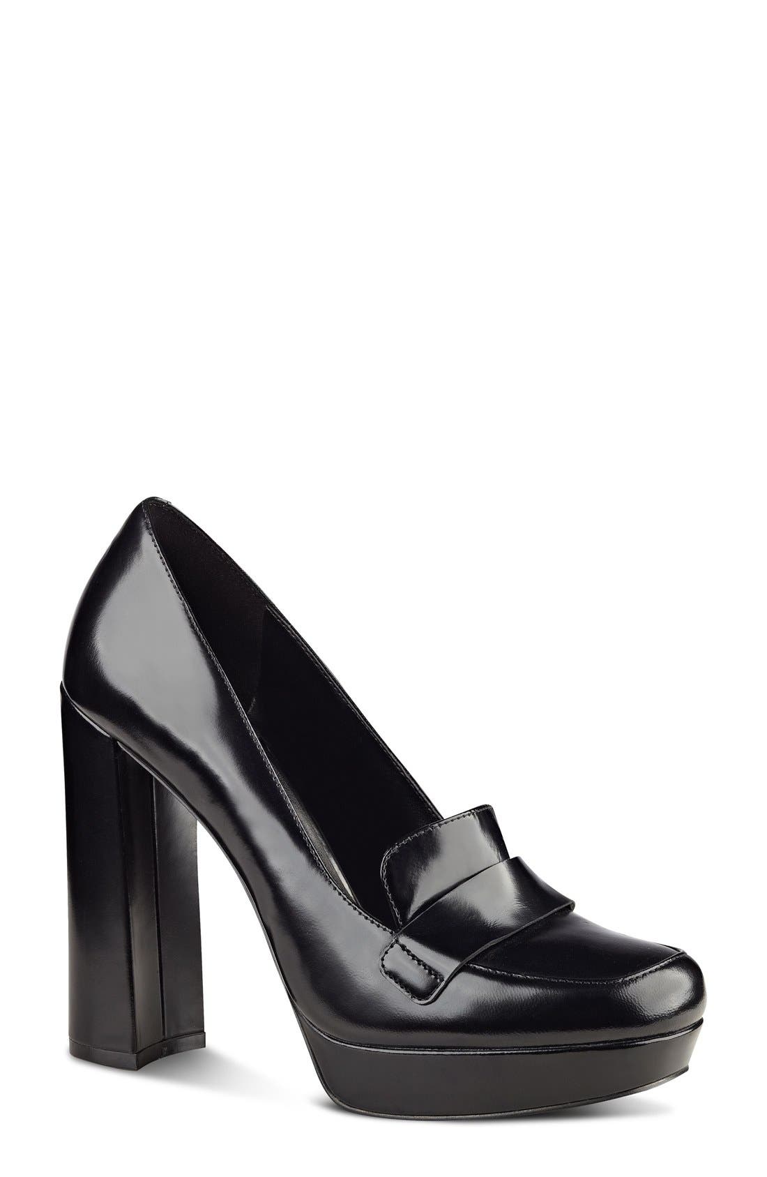 platform loafer heels
