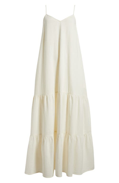 Shop Elan Tiered Maxi Cover-up Dress In White