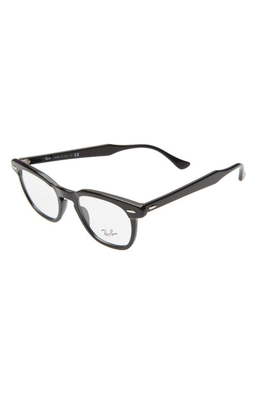 Ray Ban Ray-ban 48mm Small Blue Light Blocking Glasses In Black/clear